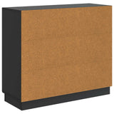 vidaXL Dressoir Zwart 89 x 34,5 x 77 cm Bewerkt hout