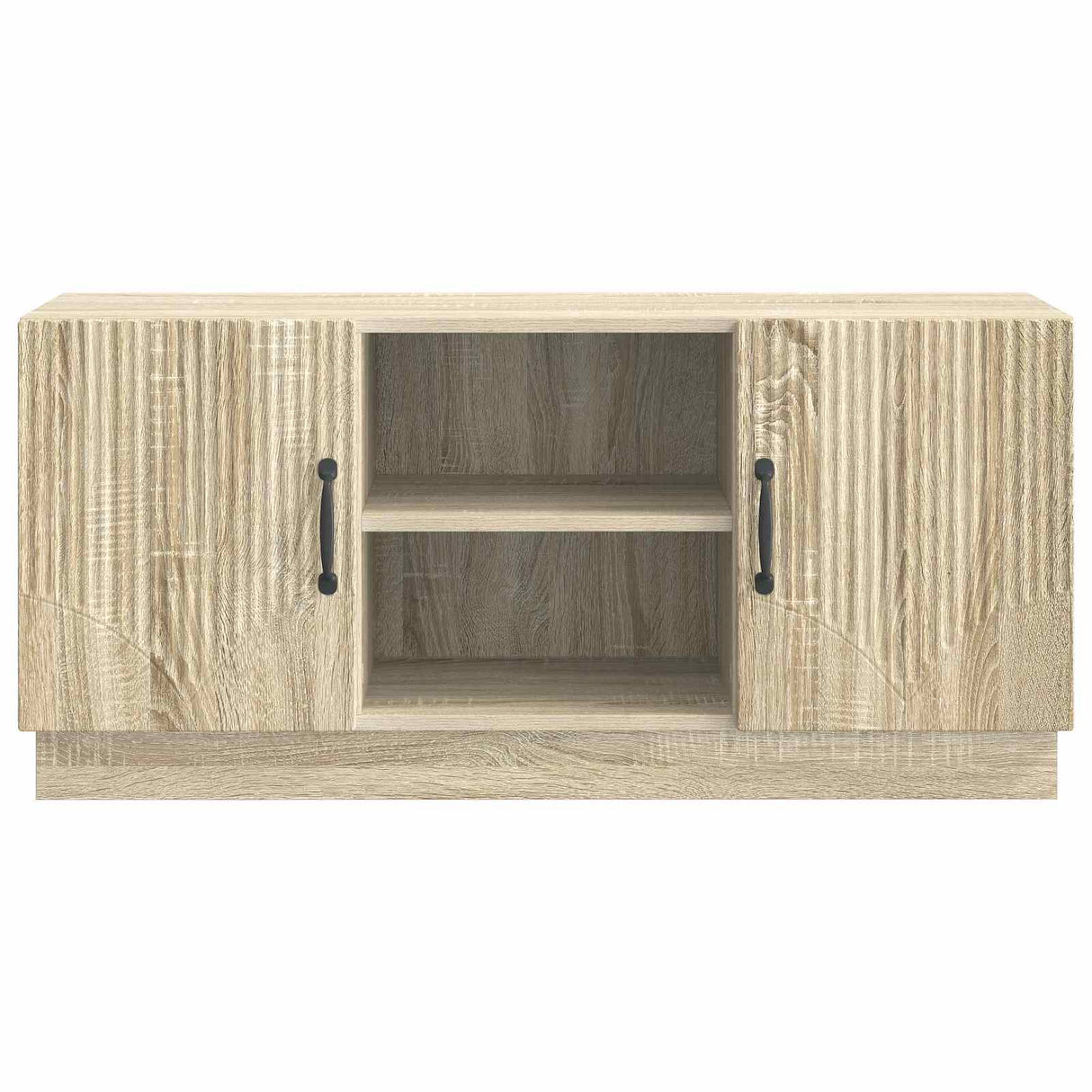 vidaXL TV Kast Zwart 102 x 34,5 x 47 cm Bewerkt hout