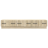 vidaXL TV Cabinet with Drawer Black 147 x 34.5 x 27 cm Engineered Wood