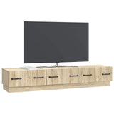 vidaXL TV Cabinet with Drawer Black 147 x 34.5 x 27 cm Engineered Wood