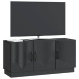 vidaXL TV Kast Zwart 99 x 34,5 x 47 cm Bewerkt hout