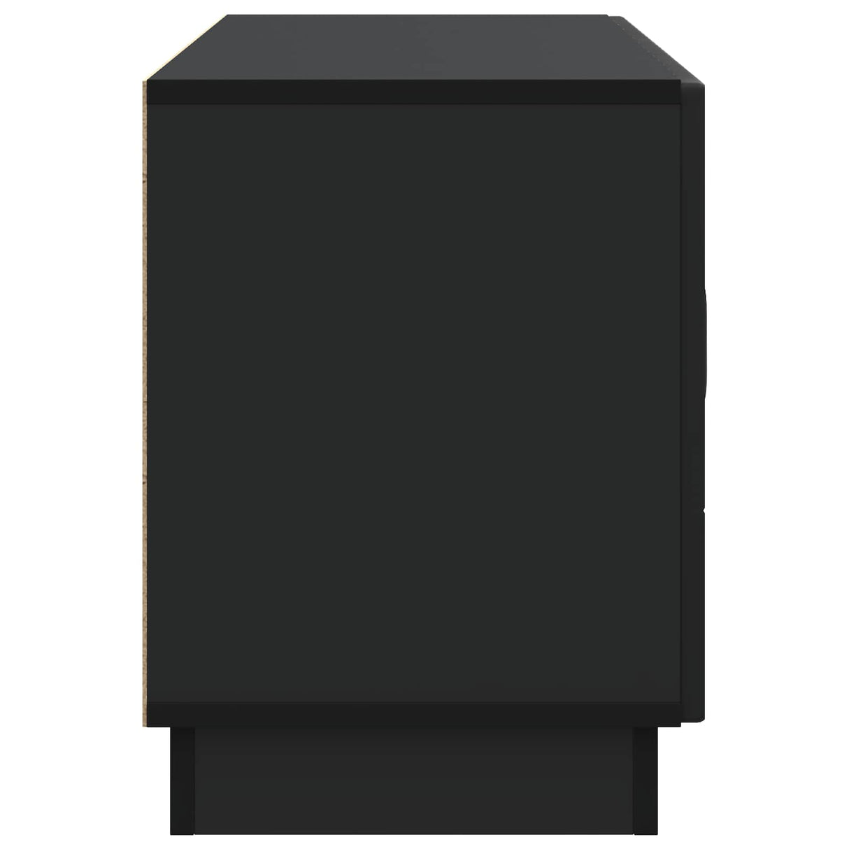 vidaXL TV Kast Zwart 99 x 34,5 x 47 cm Bewerkt hout