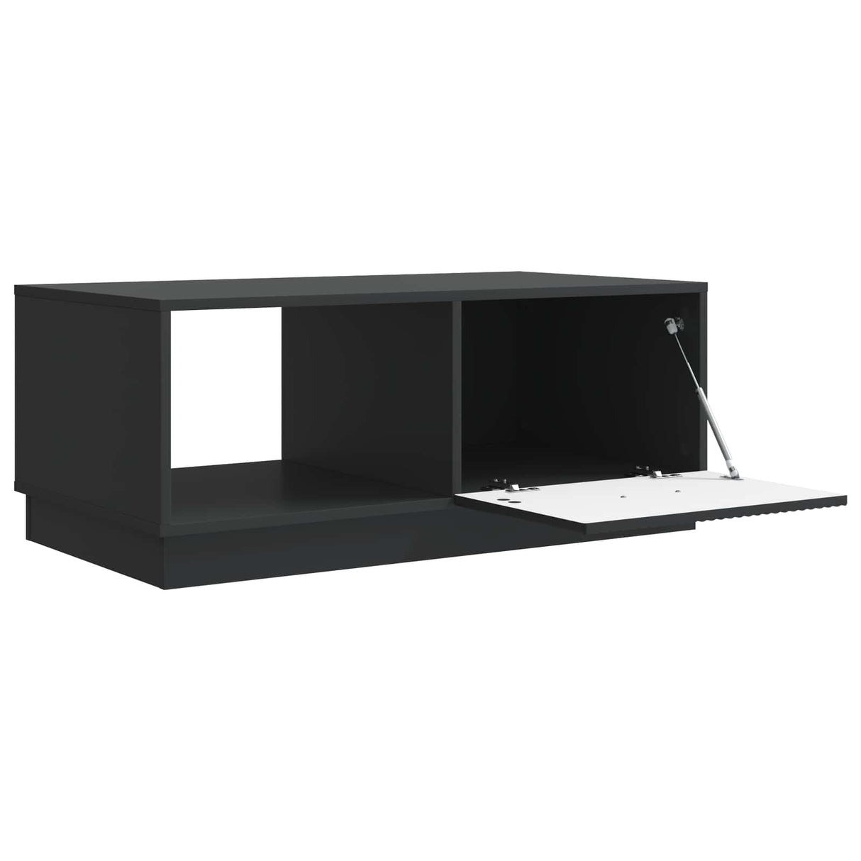 vidaXL Coffee table Black 90x50x37 cm Engineered wood
