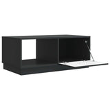 vidaXL Coffee table Black 90x50x37 cm Engineered wood