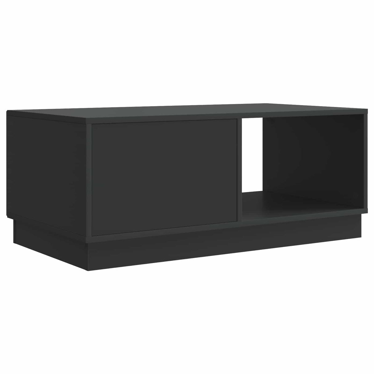 vidaXL Coffee table Black 90x50x37 cm Engineered wood