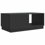 vidaXL Coffee table Black 90x50x37 cm Engineered wood