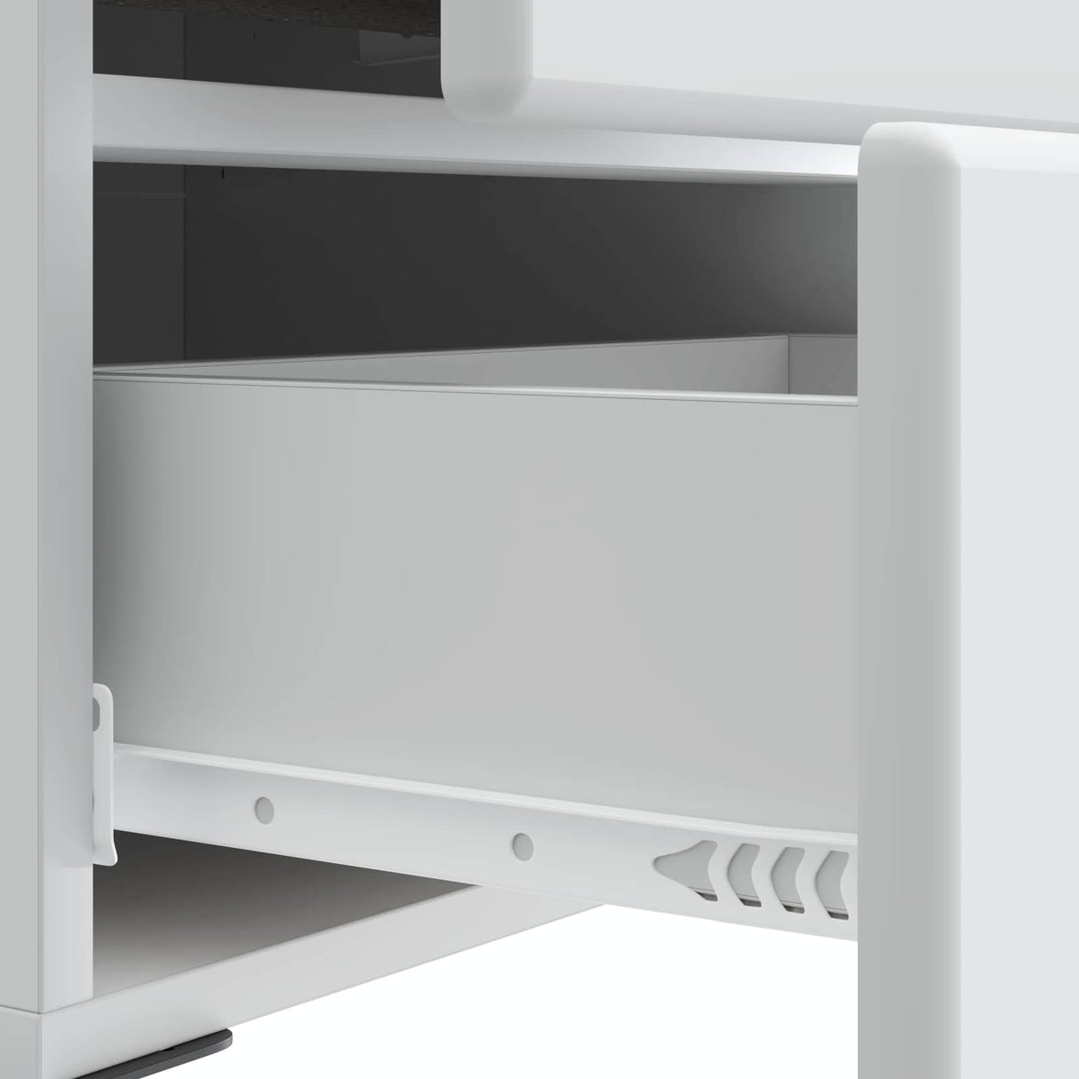 vidaXL Nachtkastje met lade 2 pcs Wit 43 x 34,5 x 47,5 cm Bewerkt hout