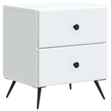 vidaXL Nachtkastje met lade 2 pcs Wit 43 x 34,5 x 47,5 cm Bewerkt hout
