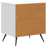 vidaXL Nachtkastje met lade 2 pcs Wit 43 x 34,5 x 47,5 cm Bewerkt hout