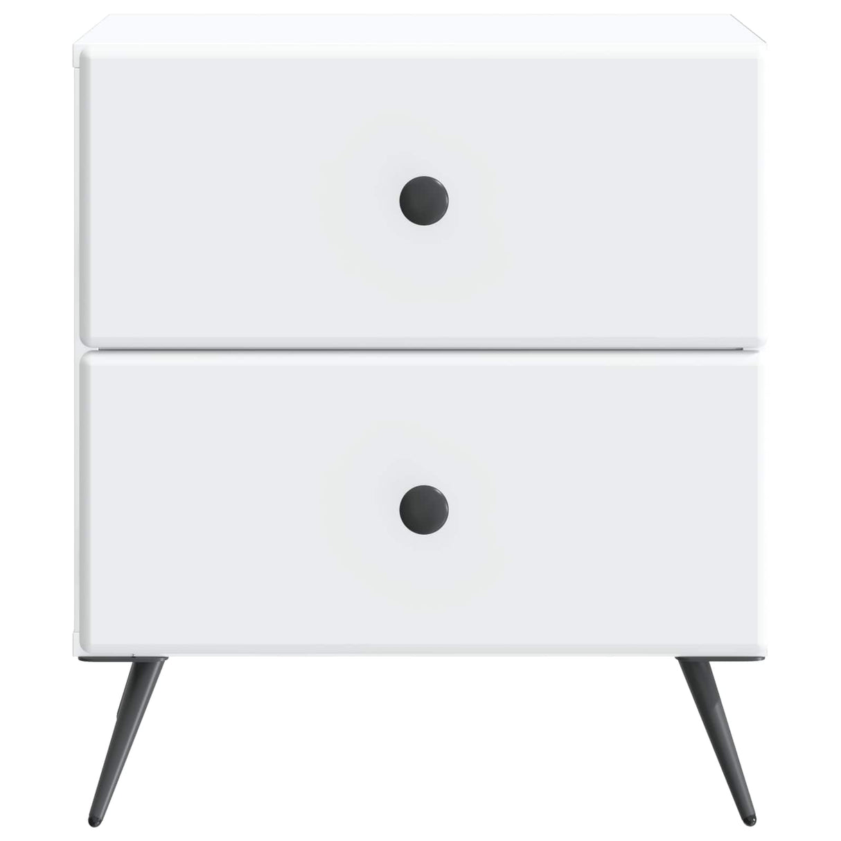 vidaXL Nachtkastje met lade 2 pcs Wit 43 x 34,5 x 47,5 cm Bewerkt hout