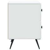 vidaXL Nachtkastje met lade 2 pcs Wit 43 x 34,5 x 47,5 cm Bewerkt hout