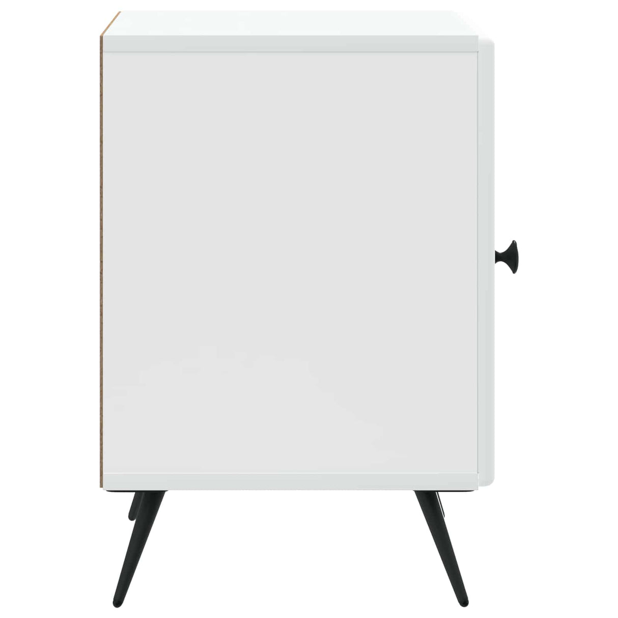 vidaXL Nachtkastje 2 pcs Wit 43 x 34,5 x 50 cm Bewerkt hout