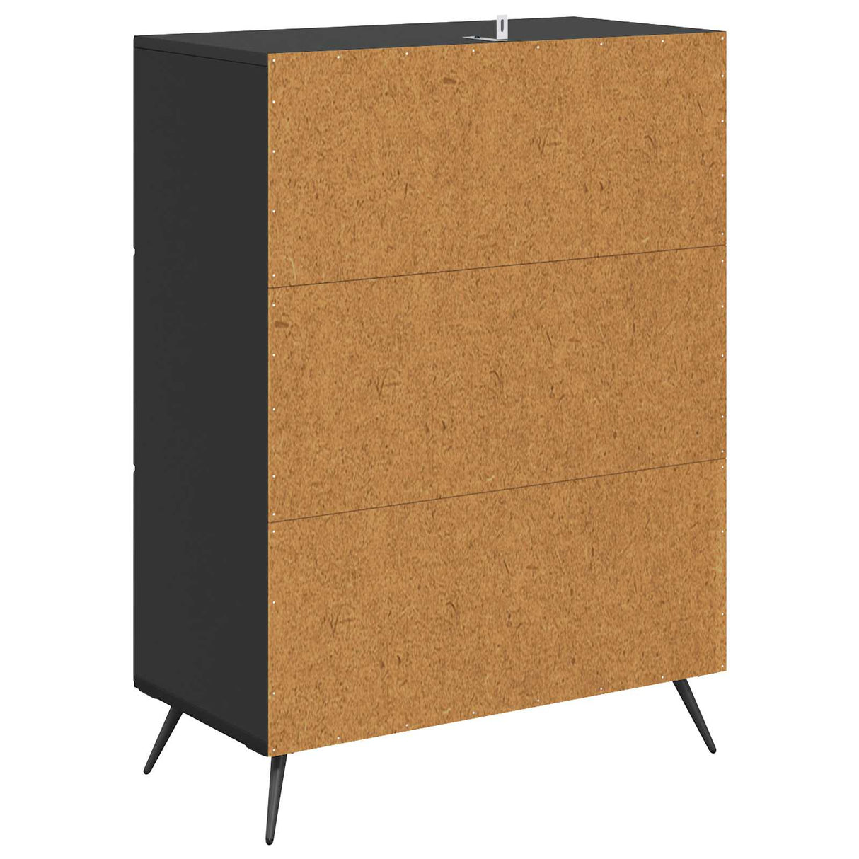 vidaXL Ladekast Zwart 66 x 34,5 x 90 cm Bewerkt hout