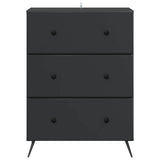 vidaXL Ladekast Zwart 66 x 34,5 x 90 cm Bewerkt hout