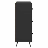 vidaXL Ladekast Zwart 66 x 34,5 x 90 cm Bewerkt hout