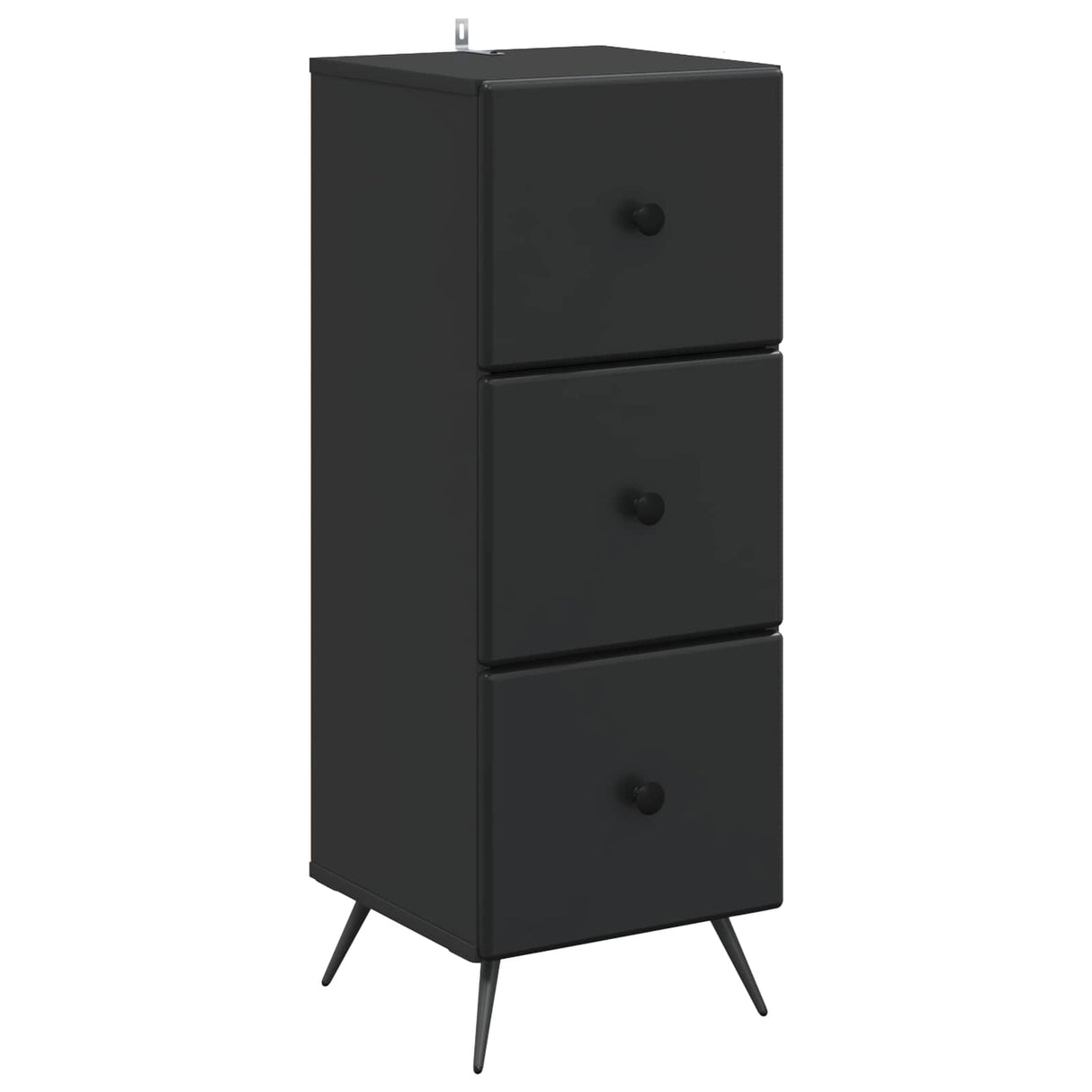 vidaXL Ladekast Zwart 33 x 34,5 x 90 cm Bewerkt hout