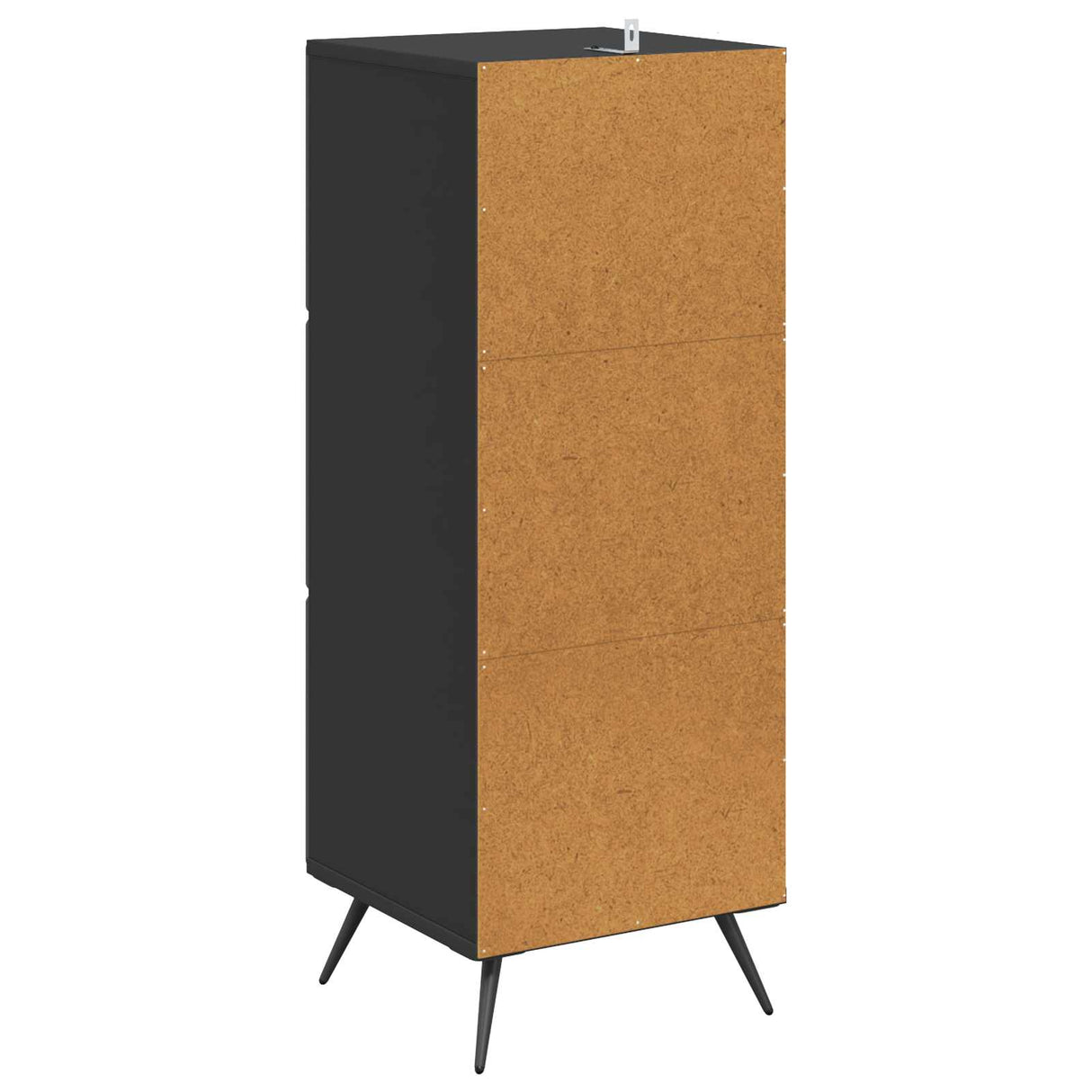 vidaXL Ladekast Zwart 33 x 34,5 x 90 cm Bewerkt hout