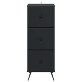 vidaXL Ladekast Zwart 33 x 34,5 x 90 cm Bewerkt hout