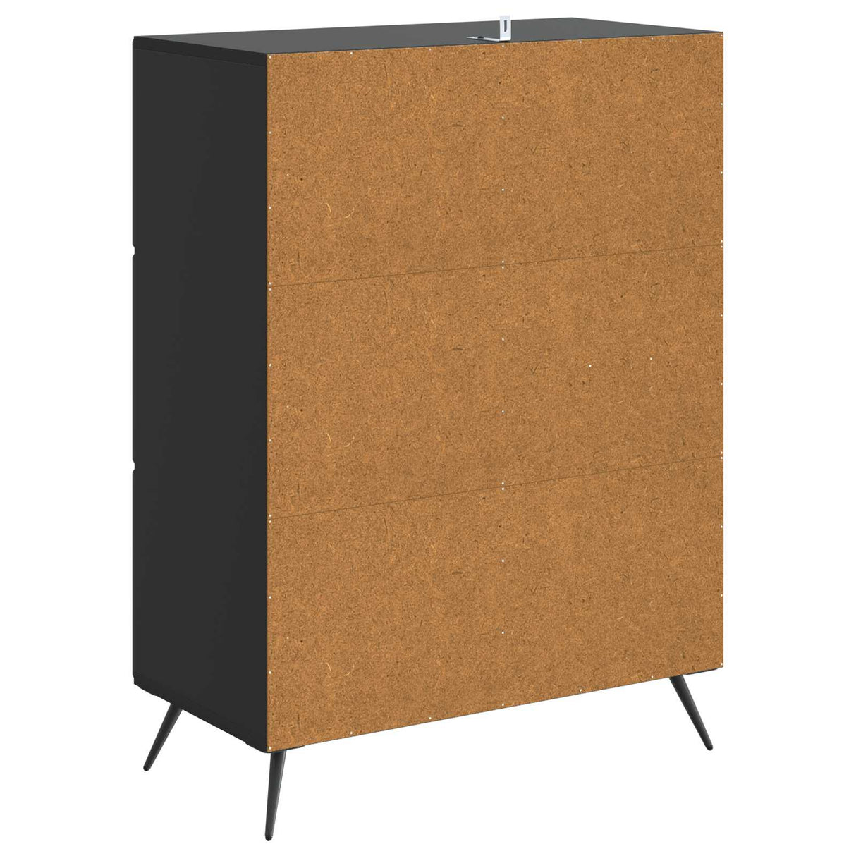 vidaXL Sideboard with drawer Black 66 x 34.5 x 90 cm Engineered wood