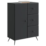 vidaXL Sideboard with drawer Black 66 x 34.5 x 90 cm Engineered wood