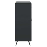 vidaXL Sideboard with drawer Black 66 x 34.5 x 90 cm Engineered wood