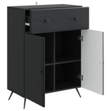 vidaXL Dressoir met lade Zwart 66 x 34,5 x 90 cm Bewerkt hout