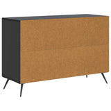 vidaXL Dressoir met lade Zwart 89 x 34,5 x 60 cm Bewerkt hout