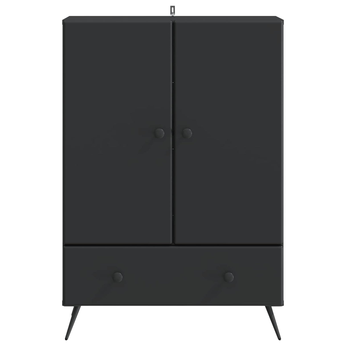 vidaXL Dressoir met lade Zwart 66 x 34,5 x 95 cm Bewerkt hout