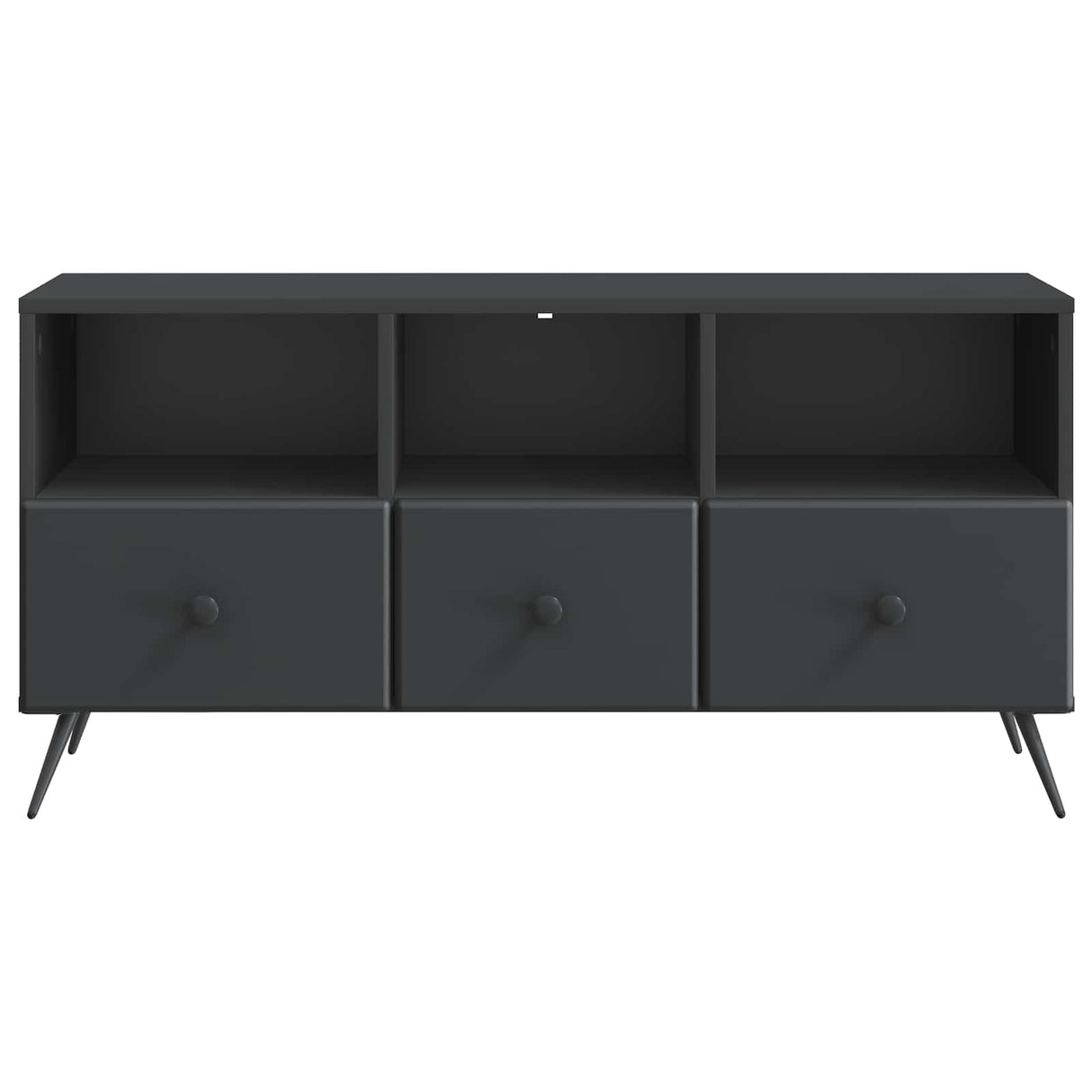 vidaXL TV Kast met lade Zwart 102 x 34,5 x 50 cm Bewerkt hout