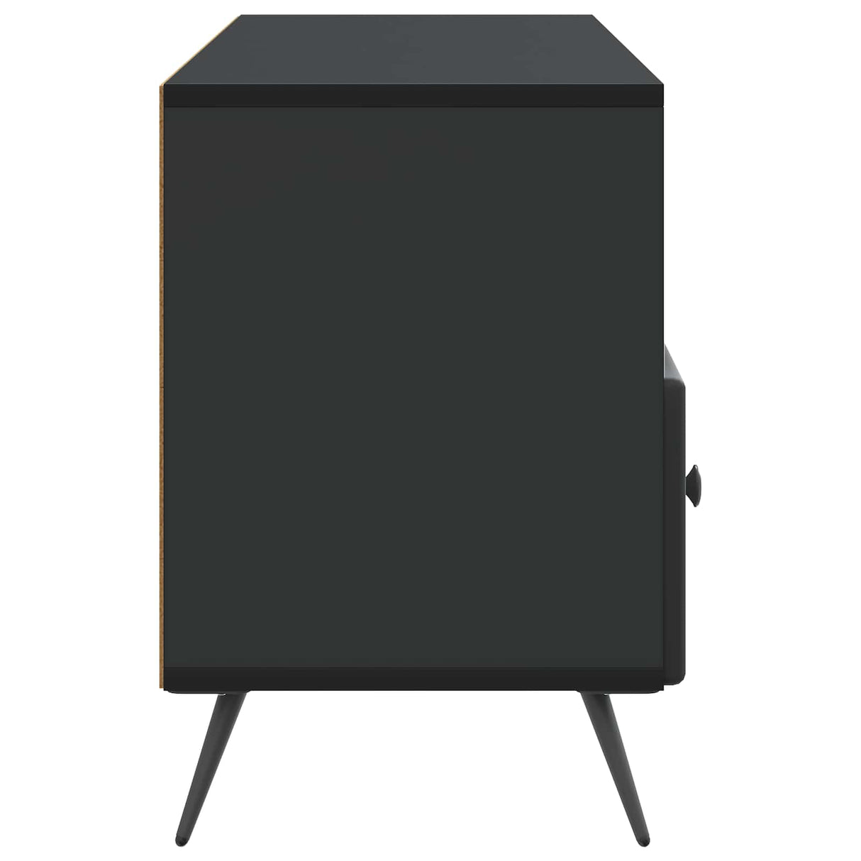 vidaXL TV Kast met lade Zwart 102 x 34,5 x 50 cm Bewerkt hout