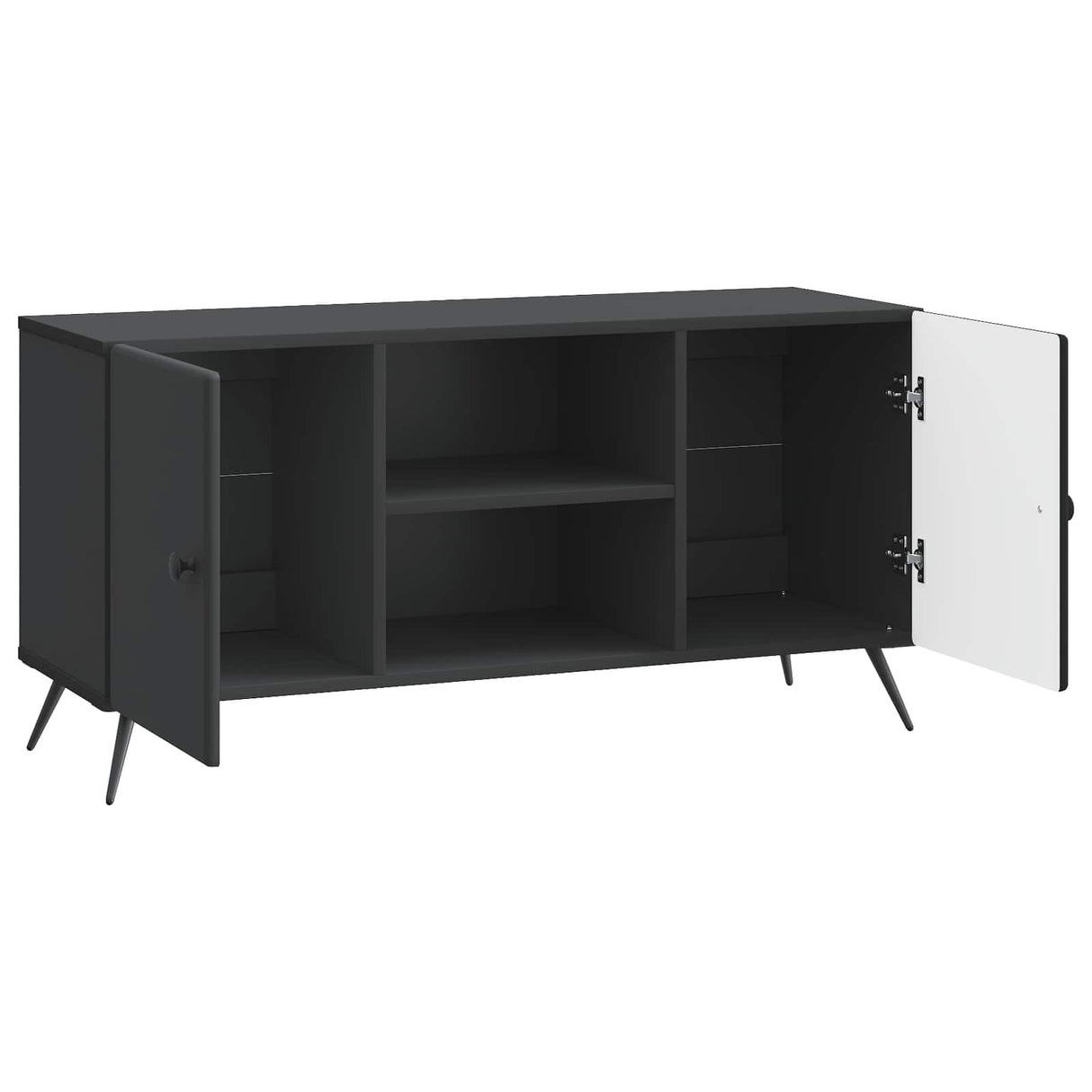 vidaXL TV Kast Zwart 102 x 34,5 x 50 cm Bewerkt hout