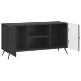 vidaXL TV Kast Zwart 102 x 34,5 x 50 cm Bewerkt hout