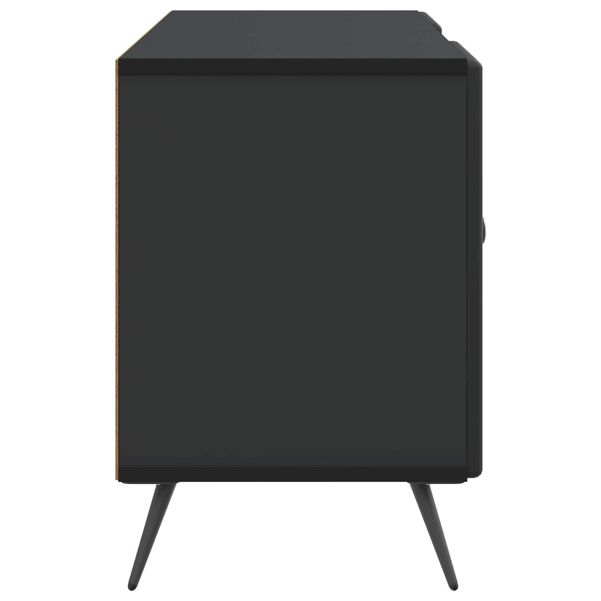 vidaXL TV Kast Zwart 102 x 34,5 x 50 cm Bewerkt hout