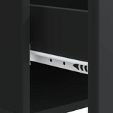vidaXL Salontafel met lade Zwart 49 x 50 x 40 cm Bewerkt hout