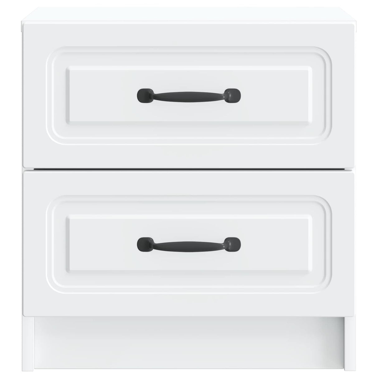 vidaXL Nachtkastje met lade 2 pcs Wit 43 x 34,5 x 44,5 cm Bewerkt hout