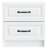 vidaXL Nachtkastje met lade 2 pcs Wit 43 x 34,5 x 44,5 cm Bewerkt hout