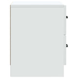 vidaXL Nachtkastje met lade 2 pcs Wit 43 x 34,5 x 44,5 cm Bewerkt hout