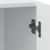 vidaXL Nachtkastje 2 pcs Wit 43 x 34,5 x 47 cm Bewerkt hout