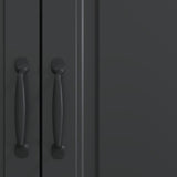 vidaXL Sideboard Black 66 x 34.5 x 87 cm Engineered Wood