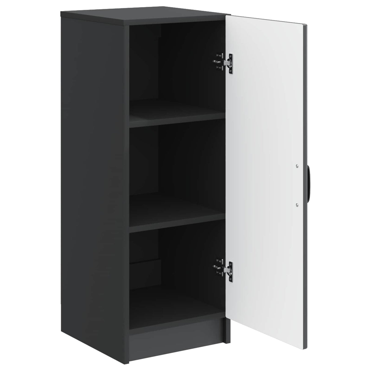 vidaXL Dressoir Zwart 33 x 34,5 x 87 cm Bewerkt hout