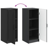 vidaXL Dressoir Zwart 33 x 34,5 x 87 cm Bewerkt hout