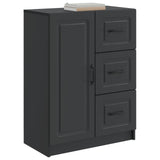 vidaXL Dressoir met lade Zwart 66 x 34,5 x 87 cm Bewerkt hout