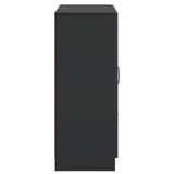 vidaXL Dressoir met lade Zwart 66 x 34,5 x 87 cm Bewerkt hout