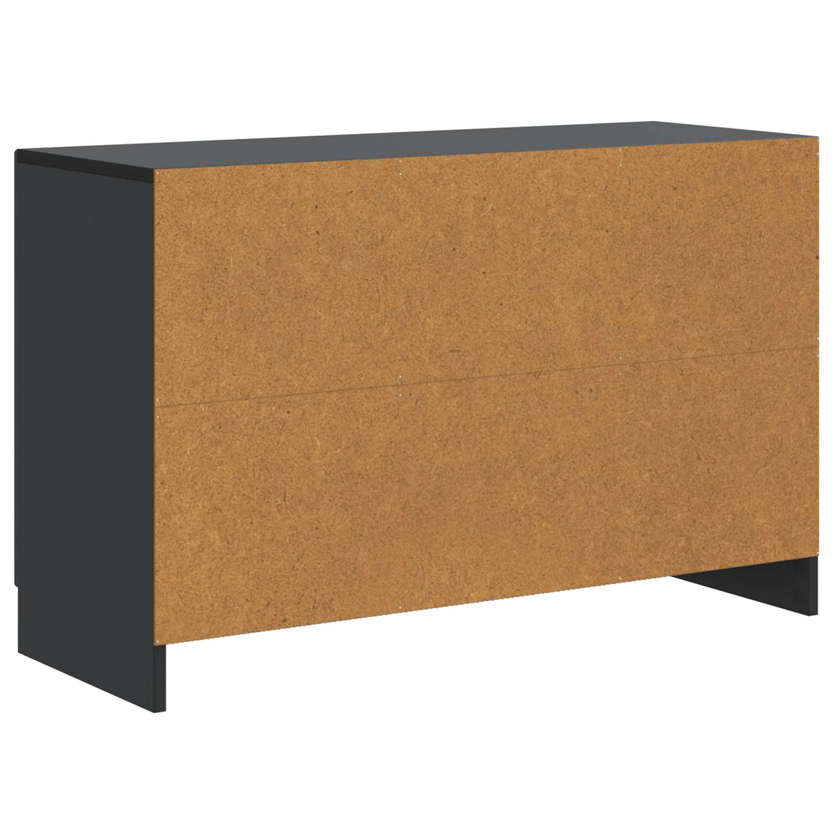 vidaXL Sideboard with Drawer Black 89x34.5x57 cm Engineered Wood