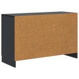 vidaXL Sideboard with Drawer Black 89x34.5x57 cm Engineered Wood