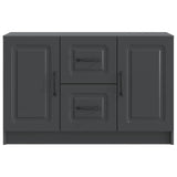 vidaXL Sideboard with Drawer Black 89x34.5x57 cm Engineered Wood
