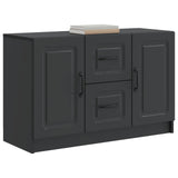 vidaXL Sideboard with Drawer Black 89x34.5x57 cm Engineered Wood