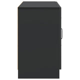 vidaXL Sideboard with Drawer Black 89x34.5x57 cm Engineered Wood