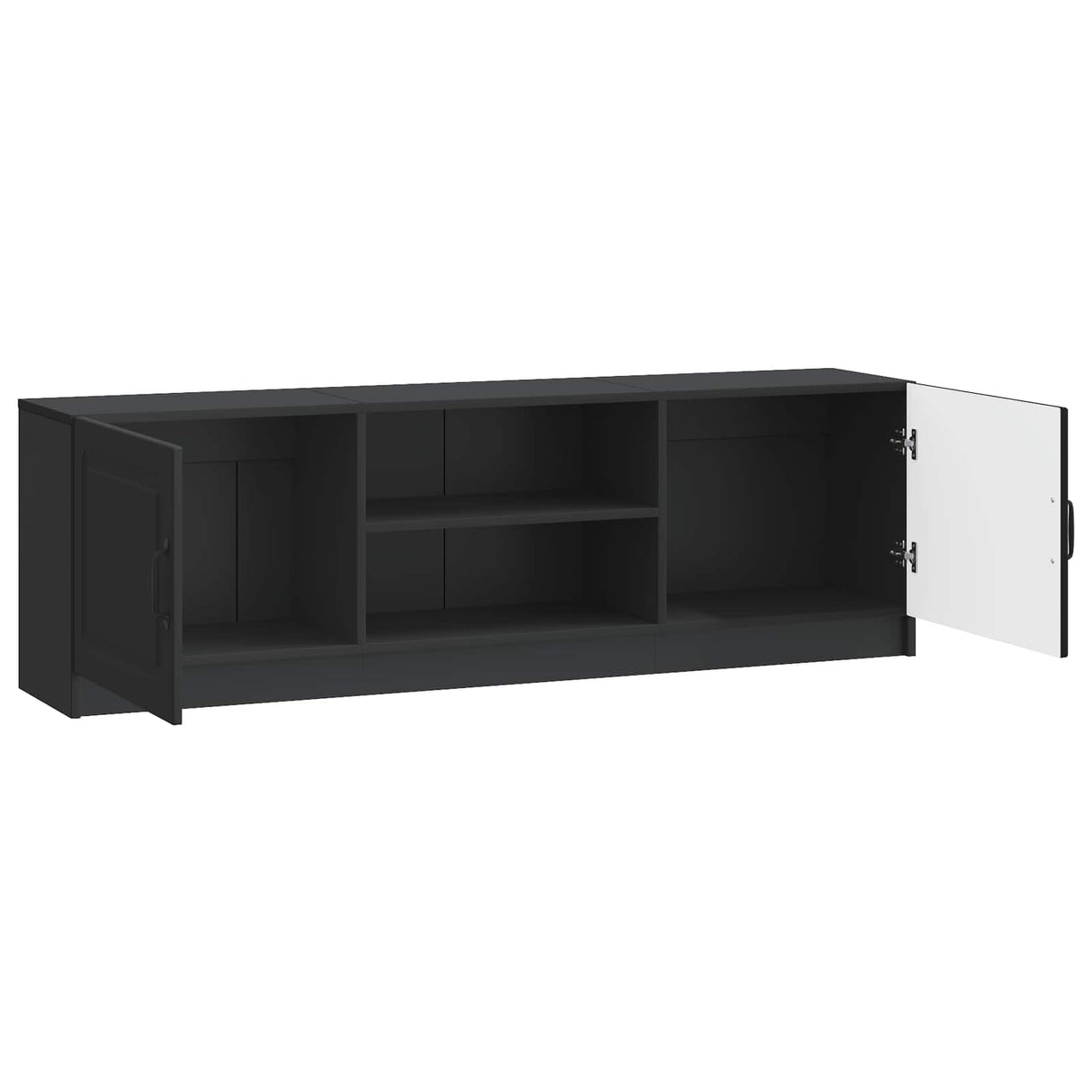 vidaXL TV Kast Zwart 150 x 31 x 47 cm Bewerkt hout