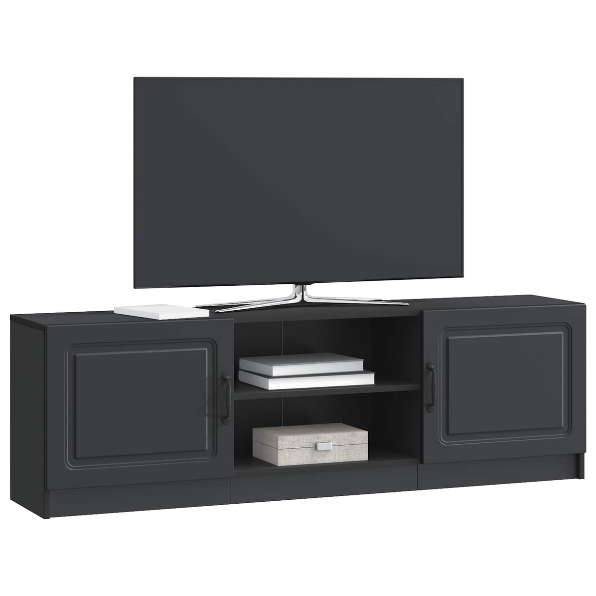 vidaXL TV Kast Zwart 150 x 31 x 47 cm Bewerkt hout